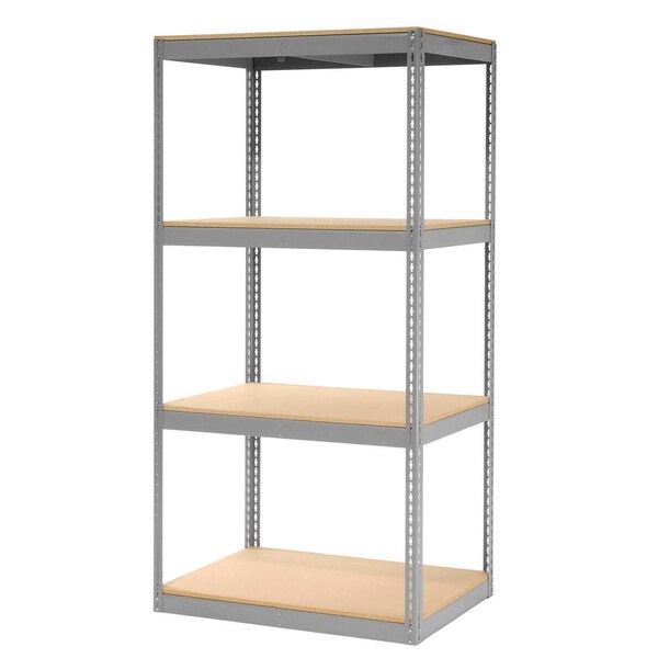 Global Industrial Record Storage Rack Without Boxes 42inW x 30inD x 84inH, Gray 130150 - main